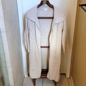 Beautiful Oatmeal full length Style &Co sweater